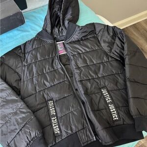 Justice Charcoal Quilted Jacket